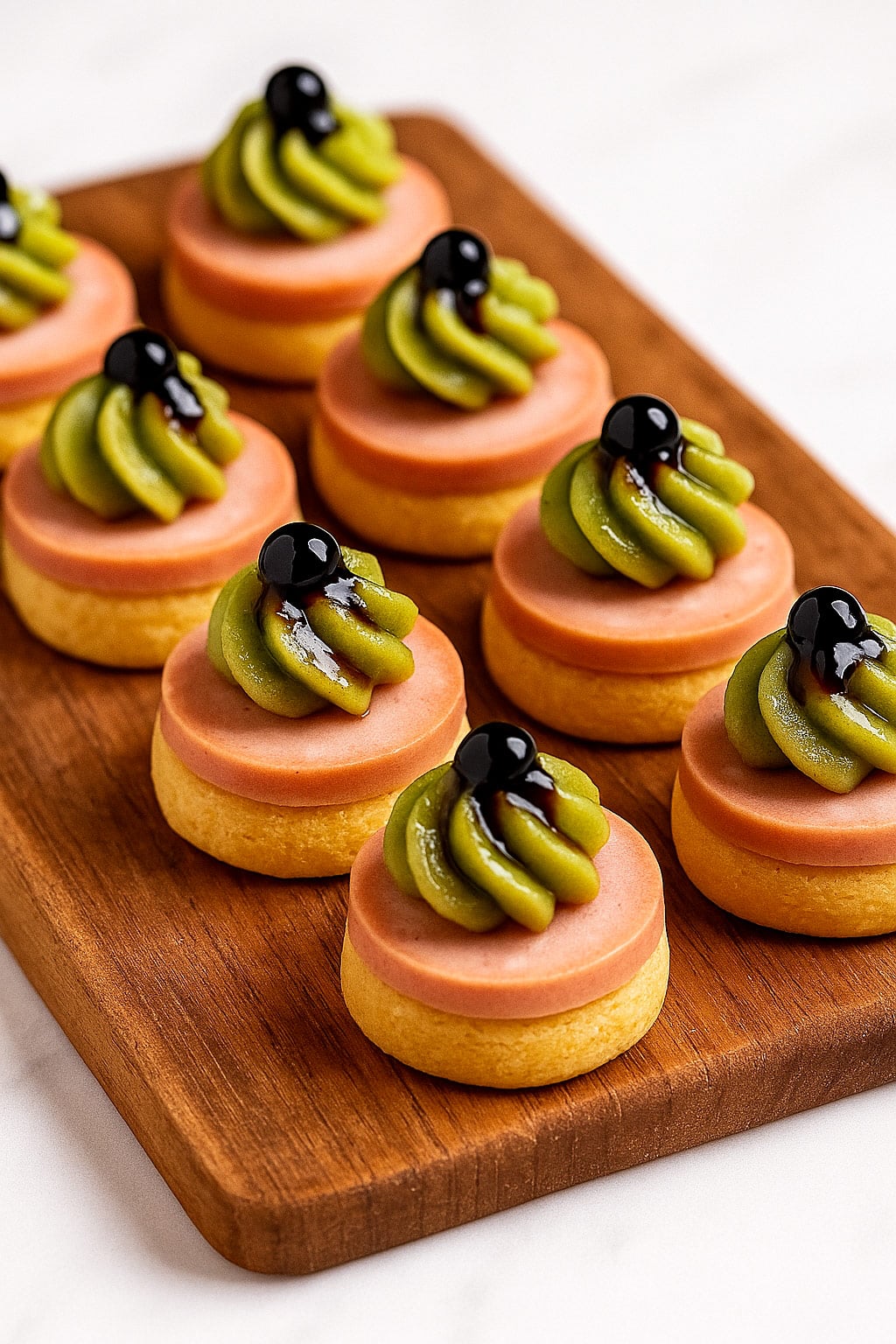 Salatì all'Olio Extravergine, Mortadella e Pistacchio